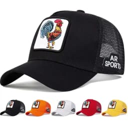 Fashion Trucker Caps With Embroidery Animals Patch Four Seasons Snapback Baseball Cap For Men Women Adjustable Visor Hat