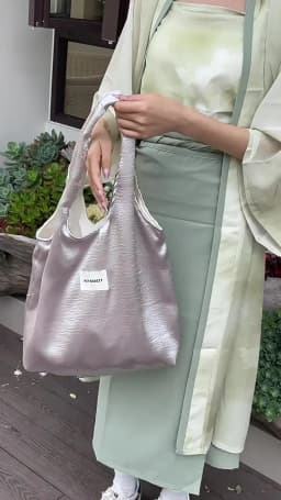Simple Design Women's Vest Shoulder Bag Large Capacity Pearlescent Female Shopping Bags Commute College Girls Book Tote Handbags