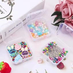 5.5x5.5x2.1cm Square Plastic Storage Box Jewelry Container Transparent Square Box Case Container for Jewelry Beads Earrings