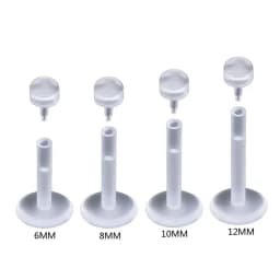 10 Pieces/Lot Clear Soft Transparent Lip Ring Tragus Earring Invisible Nose Ring Cartilage Labret Piercing Body Jewelry