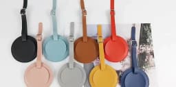 Fancy Lovely Round Luggage Tag Custom Letters Popular Travel Accessories Suitcase Baggage Card Tag DIY Personalize Initials Gift