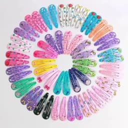 10/ 20PCS MIXED COLOR PRINT BB CLIP BROKEN HAIR CARD - DO NOT HURT HAIR CONVENIENT CARRY - GO TO SCHOOL EVERYDAY LIFE LOVELY D