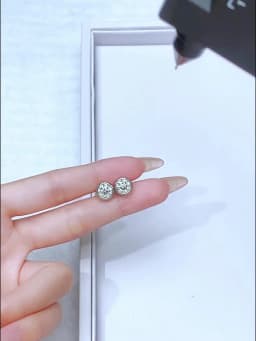 Elegant Minimalist 0.5-1CT Classical Certified Moissanite Diamond Earrings For Women High Quality Wedding Jewelry