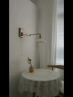 IWHD Nordic Modern LED Wall Sconce Left Right Rotate Pull Chain Switch Bedroom Restaurant Bar Beside Lamp Ceramic Stair Light