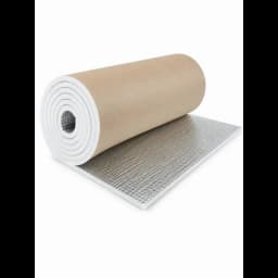 7mm Thick Double-sided Aluminum Foil Insulation Roll with Self-adhesive Kraft Paper Backing Heat Sound Proof Reflective Foam Mat