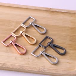 5pcs Metal Swivel Snap Hooks Lobster Lanyard Clasp for Strap Push Gate DIY Crafts Keychains Jewelry Purse Bag Making