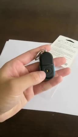 Portable Sensing Car Key Finder with Light Anti-Lost Key Finder Smart Find Locator Keychain Whistle Beep Sound Control LED Torch