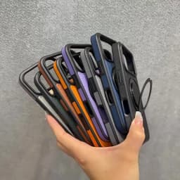 17 ProMax Wax PU Leather Magnetic Charging Phone Case For iPhone 14 15 16 Plus 17 Air 11 12 13 Pro Max 360° Rotating Stand Cover