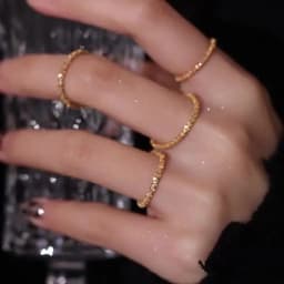 SUMENG New Arrival 2024 Fashion Sparkling Simple Style Versatile Decorative Compact Index Finger Ring For Women Jewelry Gifts