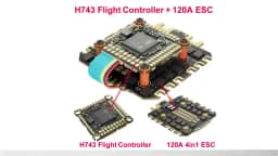 JIJIEFPV 120A 100A 80A 3-12S 4IN1 ESC H743 Stack H7 FC Flight Controller FPV Stack for MARK4 13inch FPV Drone Frame