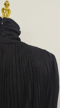 TWOTWINSTYLE Solid Spliced Belt Slimming Dresses For Women O Neck Long Sleeve High Waist Temperament Long Dress Female Clothes