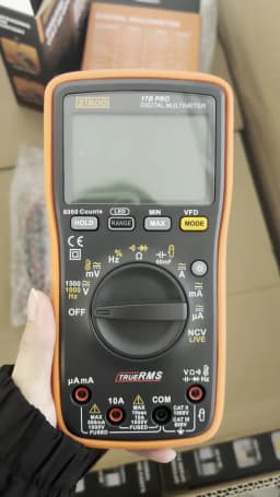 ZIBOO 15B PRO 17B PRO True RMS Digital Multimeter,for Electrical Applications Along with Resistance Continuity Diode Capacitance