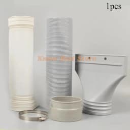 Pipe Part for Airbrush Spray Booth Exhaust Pipe Exhaust Fan Outlet Pipe Connector Air Outlet Flat Duckbill Exhaust Nozzle Hose