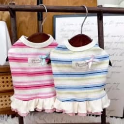 Thin Cooling Dog Dress Striped Dog Clothes Summer Puppy Skirts Girls Dog Costume Chihuahua Clothing Bichon Dog Supplies 2026 New