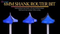 XCAN Millling Cutter 6mm Shank CNC Round Nose Bits 12-32mm Round Point Cut Bit Router Bit for Woodworking 1pc