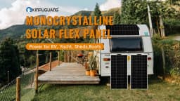 150W-600W Semi-Flexible Monolithic Monocrystalline Solar Panel Kit, 19.8V PV Module, 12V/24V/36V Off-Grid Battery Charger for RV