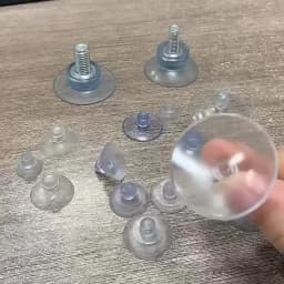 PVC Round Glass Table Top Soft Anti Slip Pads Non Adhesive Bumpers Pad Plastic Suction Pad For Table Glass Top