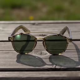 CATERSIDE New RetroPilot Men's Round Sunglasses Classic Double Bridge Design Sun Glasses Women's Outdoor Travel Glasses UV400