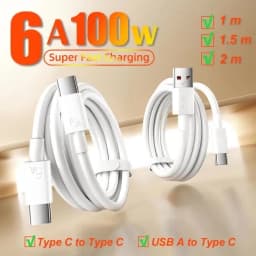 PD 100W USB Type C Super Fast Charging Cable 6A USB To Type C Charger Cord For Huawei Honor 400 300 Pro Ultra GT X 70 60 Play10T
