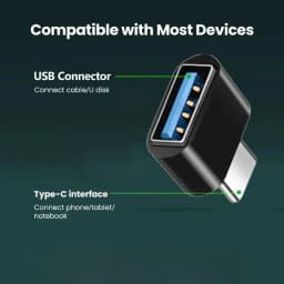 NNBILI Type C to USB Adapter 3.0 USB-C 3.1Male OTG A Female Data Connector For MacBook Pro iPad Mini 6/Pro MacBook Air C Devices