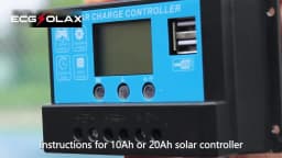 30A Smart PWM Solar Regulator Auto 12V/24V LCD Screen Dual USB Charging Controller Photovoltaic Battery Stabilizer for Off-Grid Home Solar Power System
