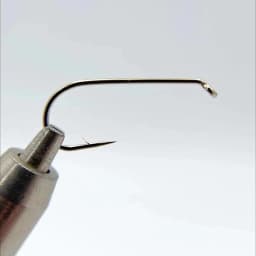 ICERIO 100PCS Nymphs Dry Wet Fly Tying Hook Down Eye 1X Long Shank Round Bend Trout Fishing Hooks