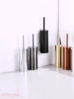 Toilet Brush High Quality Wall Mounted 304 Stainless Steel Cleaning Tools No Drill Bathroom Accessories WB8713