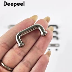 5/10/20Pcs 21mm Metal D-ring Buckles Arch Bridge with Screws Clasp Bag Handle Strap Connector Buckle Hardware Accessories