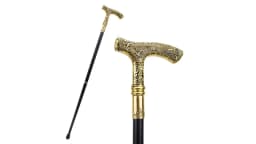 Gold Luxury Eagle Handle Walking Cane Fashion Decorative Walking Stick Gentleman Elegant Cosplay Cane Knob Crosier 90cm