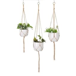 Hanging Plant Pot Hanging Basket Vases with Hook Creative Macrame Suspension Plant Planters for Hanging Flower Pot Net