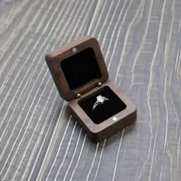 Wood Engagement Ring Box for Proposal - Wood Ring Box - Small Engagement Ring Box - Ring Holder