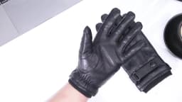 High Quality Warm 100% Sheepskin Gloves For Men Winter Touch Screen Ultralight Windproof Mittens For Driving Riding
