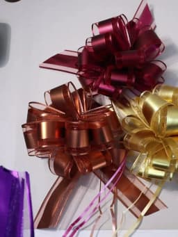 2Pcs/Lot Colorful Large Snow Yarn Hand Pull Flower Ribbon Pull Flower Ball For Wedding Christmas Party Decoration Gift Wrapping