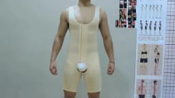 Slimming Bodysuit for Men Tummy Control Full Body Shaper Compress Abdomen Underwear Breathable Weight Loss Shapewear Plus Size