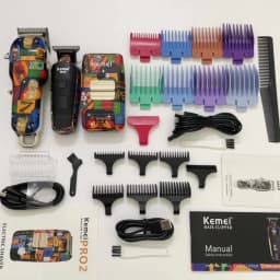 Kemei Professional Electric Hair Clipper Rechargeable Graffiti Pattern Beard Trimmer Men's Shaver KM-MAX2092 KM-MAX5090 KM-1102H
