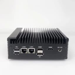 Intel N150 N100 Fanless Mini PC 2x2.5G LAN 2*COM NVMe DDR4 Industrial Mini Computer Firewall Router Home Server PfSense OPNsense