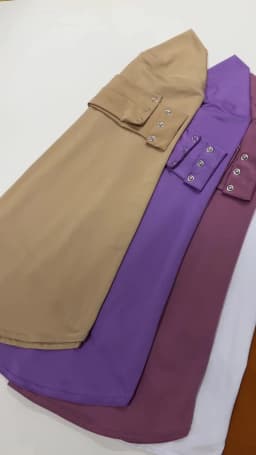 Ready To Wear Full Cover Inner Instant Hijab Premium Quality Jersey Scarf With Tie Back Buttons Muslim Women Turban Caps