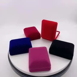 Velvet Jewelry Box For Pendant Display Gift Storage Case Necklace Holder Pendant Packaging Box Elegant Jewelry Storage