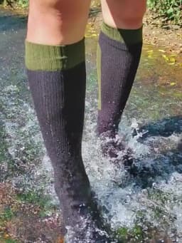 Knee High Waterproof Socks Hiking Wading Outdoor Camping Cycling Skiing Mountaineering Warm Long Knee High Waterproof Sock