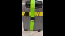 2 Pieces/Set (1 Luggage Strap and 1 Tag), Tsa Bright-Colored Luggage Strap, Luggage Rope, Freely Adjustable Length for Checked Baggage Reinforcement, Suitable for Suitcases/Handbags, Travel Luggage Enhancement Accessories (Quickly Identify Luggage), Freely Adjustable Length for Checked Baggage Reinforcement, Halloween/Christmas Gift