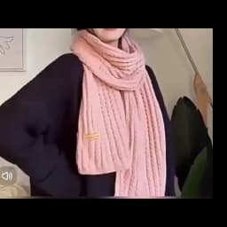 Winter Scarf Women Mens Thick Cable Knit Wrap Chunky Long Warm Scarf for Travel Office Warm Cashmere Scarves Neckercheif