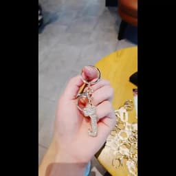 26 Initial Letter Rhinestone Keychain For Women Charm Crystal Crown Gold Plated Key Ring Bag Car Key Chains DIY Accessoreis