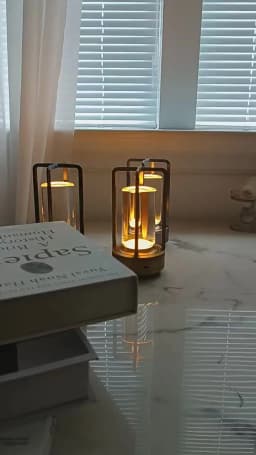 Aluminum Alloy Crystal Lamp LED Rechargeable Touch Table Lamp Restaurant Decoration Atmosphere Night Light Camping Creative Lamp