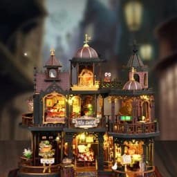 DIY Wooden Miniature Building Kits 3D Puzzles Castle Casa Doll Houses With Furniture Lights Dollhouses For Friends Birthday Gift