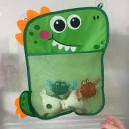 Baby Bath Toys Organizer Quick Dry Toddlers Mesh Net Bag for Bathroom Toy Storage Cartoon Shape Sand Beach Toys Storage Holder