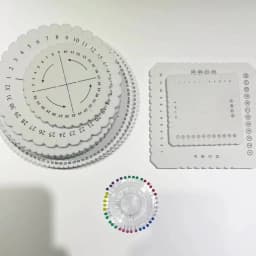 1pcs Round&Square Bracelet Knitting Kumihimo Disc Disk Tray Braided Rope Knot Weaving Jewelry Desgin Board Jewelry Tool