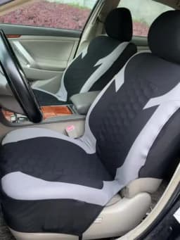 Universal Car Seat Covers Polyester Mesh Fabric Honeycomb Embroidery Seat Covers For Car SUV Vans Truck Accessories Interior