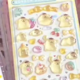 Sanrio 3D Crystal Stickers – Suitable for Decorating Phone Cases, Journals, and Scrapbooks; Great as Gifts for Children