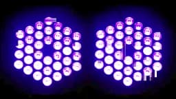 LeLeght 108W Par Spotlight 36 LED Light RGB DMX512 With Remote Control For Disco Stage DJ Party Show Bar Halloween Christma