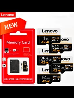 Lenovo SD Card Memory Card 1TB High Speed Flash Cards 4K Full HD Video Micro SD Card 128GB 256GB 512GB For Xiaomi Camera PC